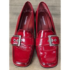 Naturalizer patten leather red loafers ladies size 6.5M